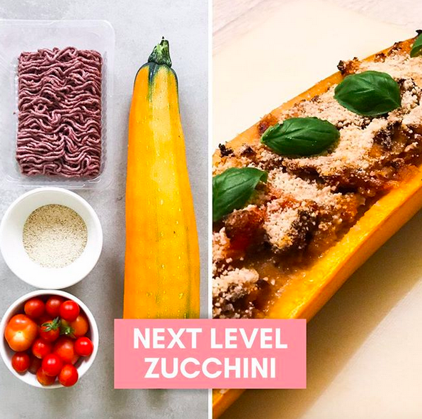 Low Carb Zucchini gebacken vegan